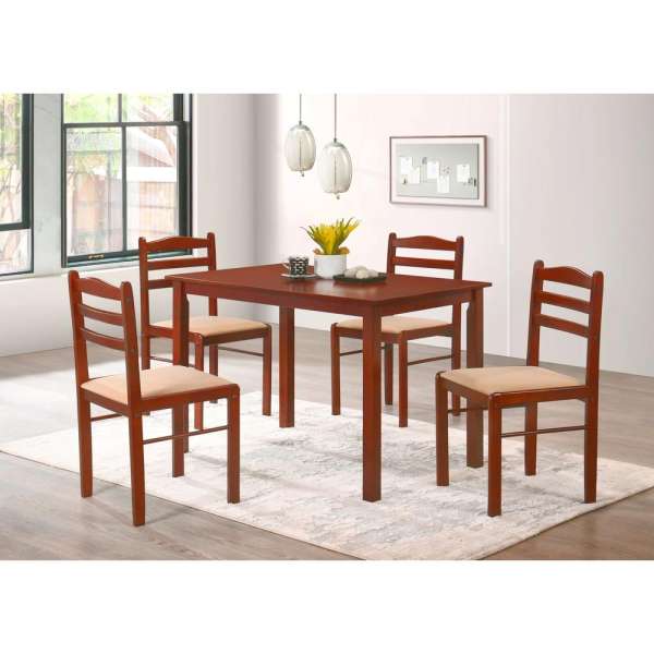 Párma 4 személyes étkezőgarnitúra, barna/bézs