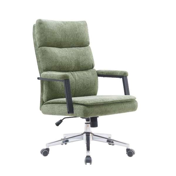 US 134 főnöki forgószék, zöld szövet kárpitos