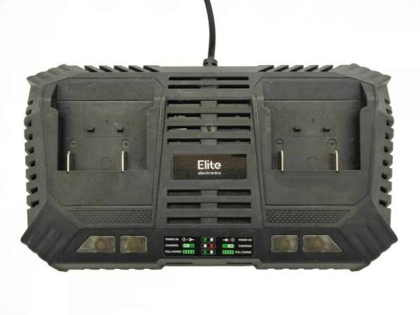 Elite Electronics® dupla akkumulátor töltő, gyorstöltő