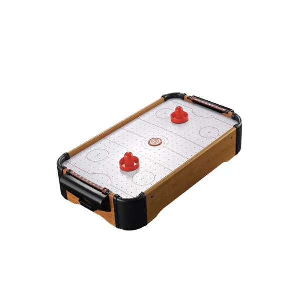 Mini léghoki asztal és készlet gyerekeknek, elemes ventilátorral, hordozható