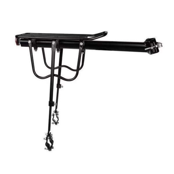 Alumínium állítható magasságú kerékpár csomagtartó, 50 kg teherbírás, gyors felszerelés