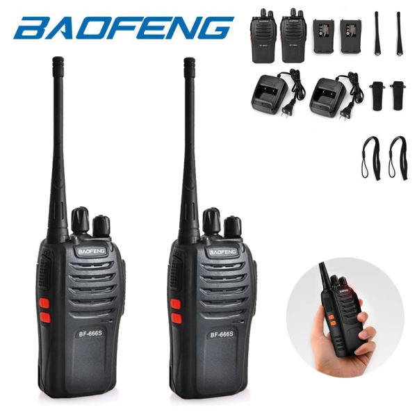 Baofeng BF-666S UHF walkie-talkie, rádió adó-vevő készlet