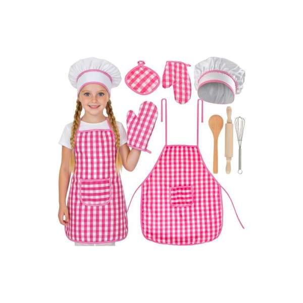 Séfjelmez készlet gyermekek számára, 7 részes, jelmez és kiegészítők