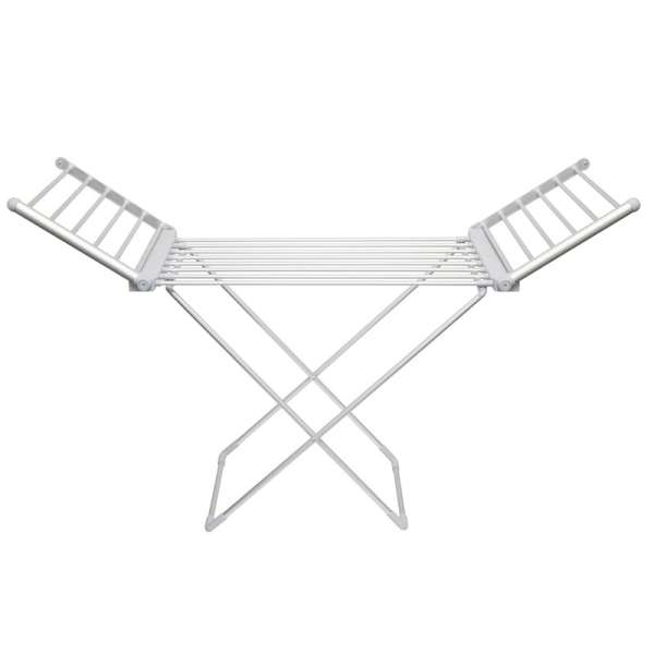 Home FTW11 Fűtött, elektromos ruhaszárító, 230 W, alumínium, összecsukható, 50 °C állandó hőmérséklet, vízálló kapcsoló, IPX2