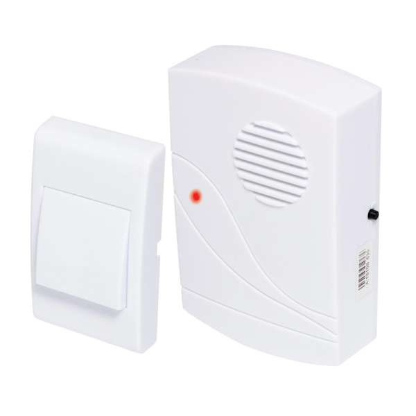 HOME DB 0600DC vezeték nélküli csengő, max. 60 m hatótáv, 32 dallam, LED fényjelzés, elemes tápellátás