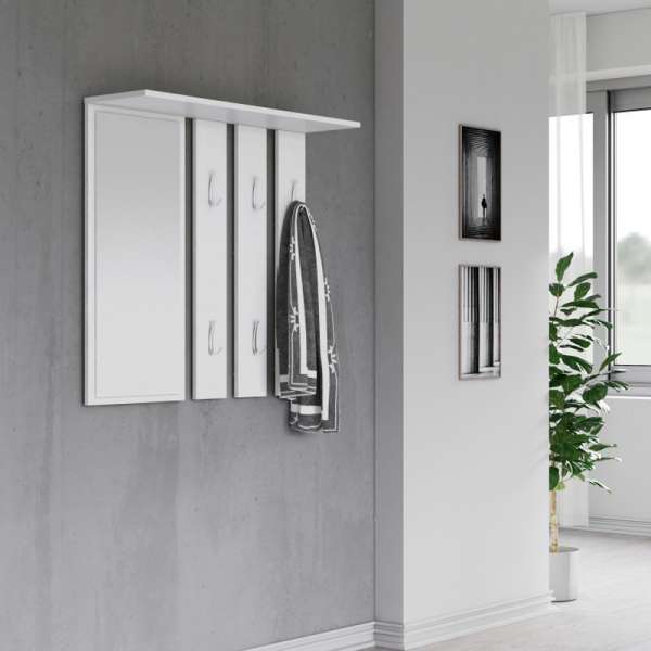 Drohmo Opal tükrös fogas, 85x82x15 cm, fehér