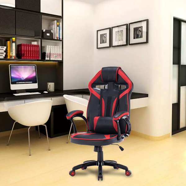 Gamer és irodai szék, Drift, 52x130x67 cm, piros