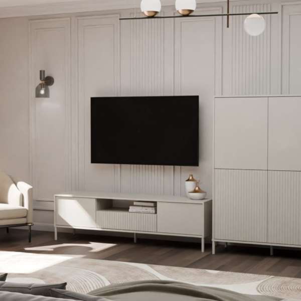 Kashar RTV KAMARO160 TV állvány, 40x164x47 cm, kasmír