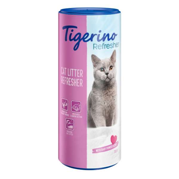 2x700g Tigerino Refresher - alom szagtalanító macskáknak Babapúder