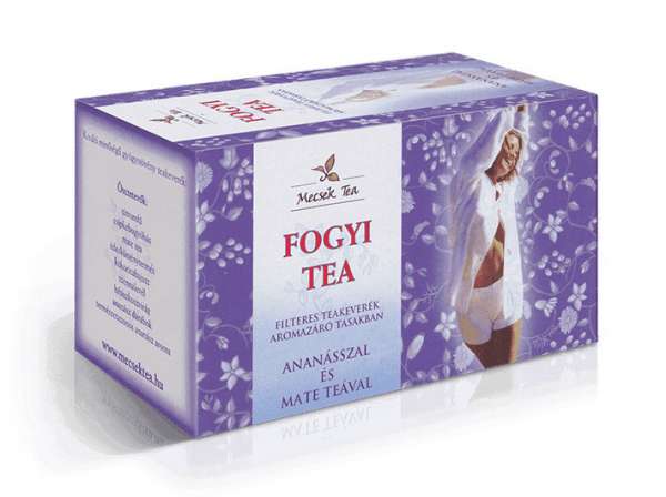 Mecsek fogyi tea ananász+mate tea 20x1g 20 g