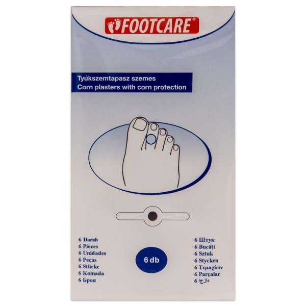 FOOTCARE TYÚKSZEMTAPASZ SZEMES 6 db