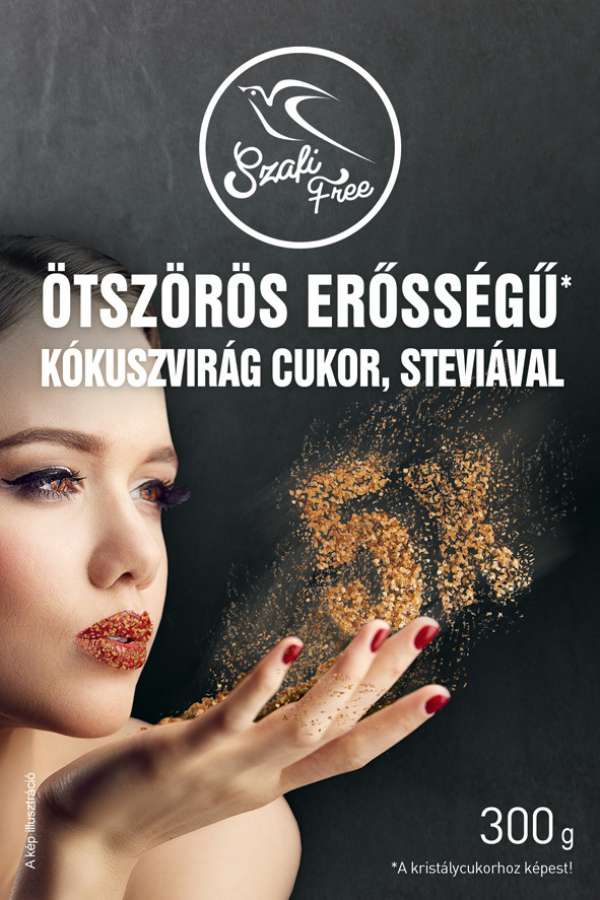 Szafi Free ötszörös erősségű kókuszvirág cukor, steviával 300 g