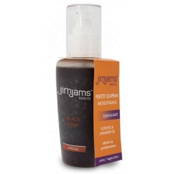 Jimjams beauty clean & matt fekete szappan 125 ml