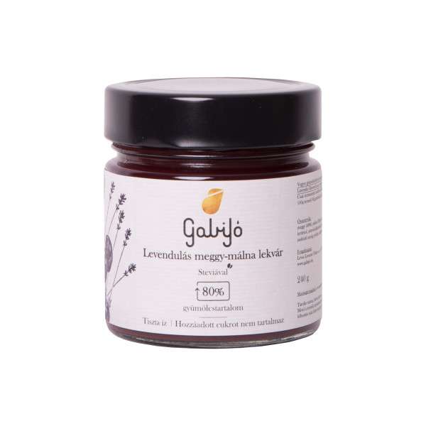 Gabijó Lekvár Leven.Meggy-Málna Hcm 240 g