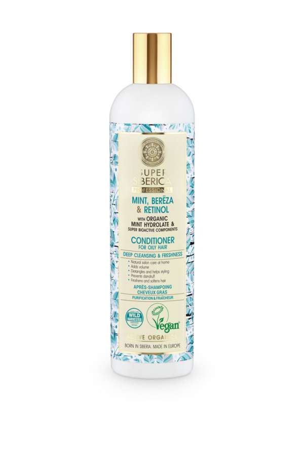 Natura Siberica Mélytisztító frissítő hajkondicionáló zsíros hajra 400 ml