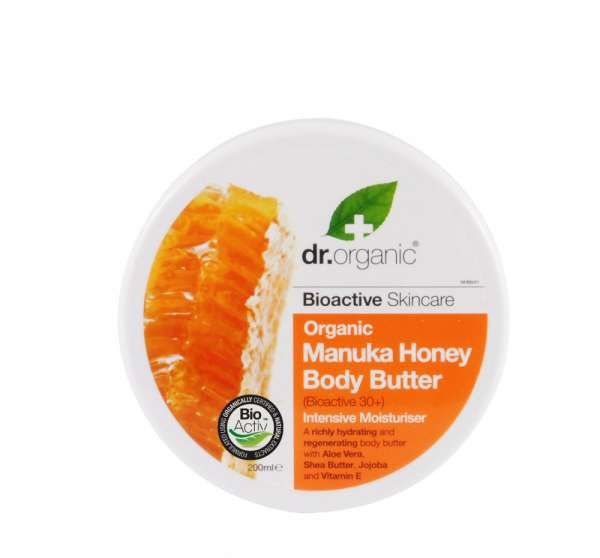 dr.Organic Testápoló vaj bio manuka mézzel 200 ml