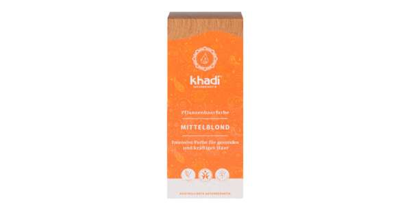 Khadi bio hajfesték por középszőke 100% 100 g