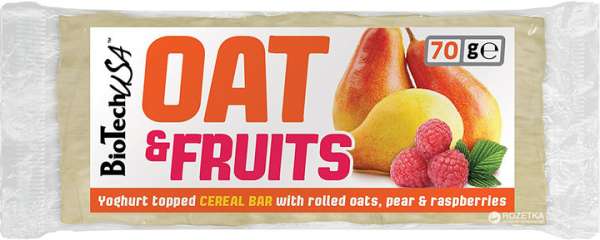 BiotechUSA Oat and Fruits 70g joghurtos körte-málna .
