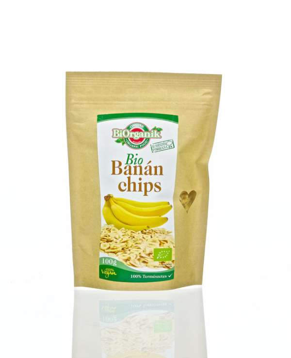 Biorganik bio banánchips 100 g