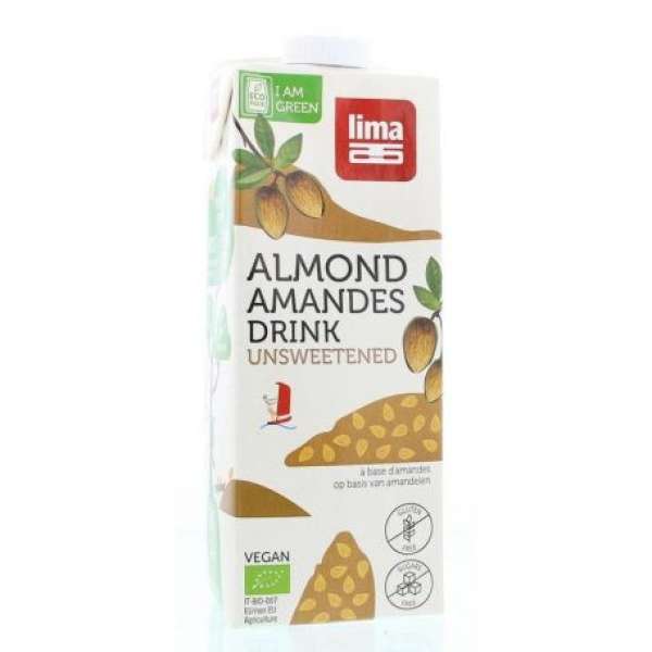 Lima bio mandulaital natur, édesítőszermentes 1000 ml