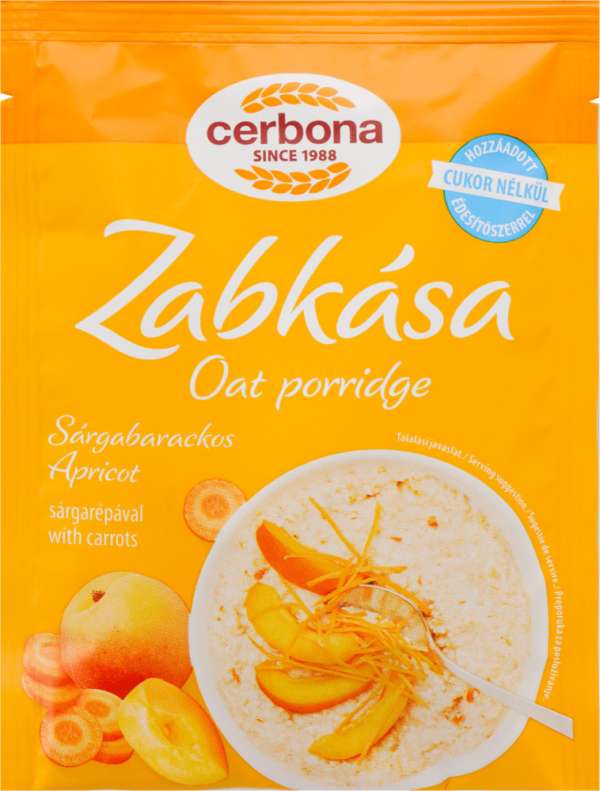 Cerbona zabkása sárgabarackos 50 g