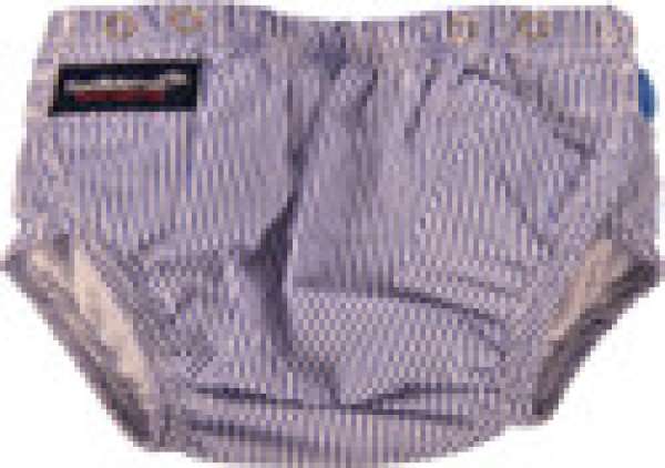 Konfidence AquaNappy™ BLUE STRIPE 3 rétegű mosható úszópelenka állítható méretezéssel