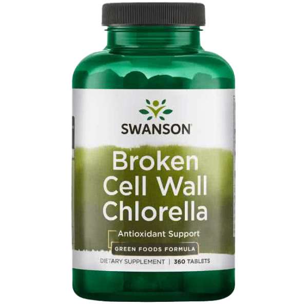 SWANSON CHLORELLA Alga törött sejtfalu 500 mg/360 db
