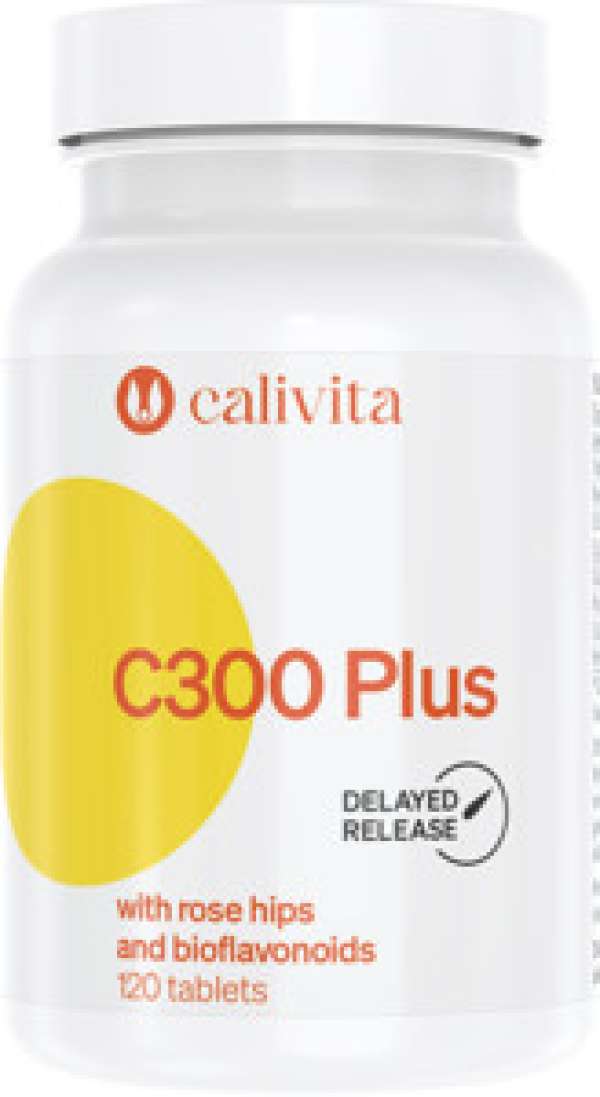 CaliVita C 300 Plus with Rose Hips and Bioflavonoids tabletta C-vitamin-komplex 120 db