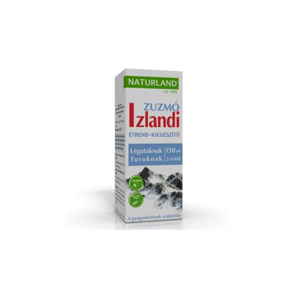 NATURLAND IZLANDI ZUZMÓ SZIRUP 150 ml