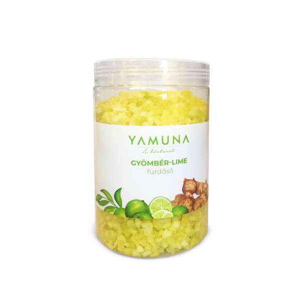 Yamuna tégelyes fürdősó gyömbér-lime 1000 g