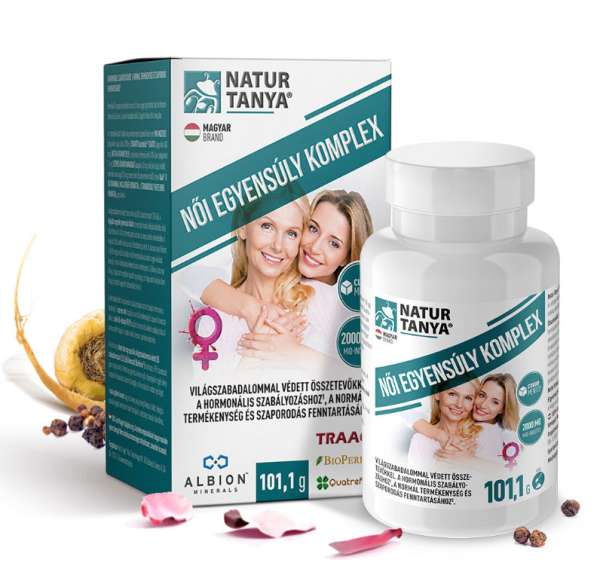 Natur Tanya® Női egyensúly komplex - világszabadalommal védett összetevők a hormonális szabályozáshoz és termékenységhez 101,1 g