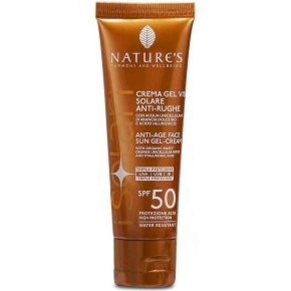 Nature's Anti-aging napvédő gélkrém arcra SPF50 50 ml