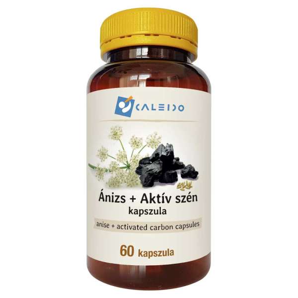 Caleido ÁNIZS + AKTÍV SZÉN kapszula 60 db Új termék
