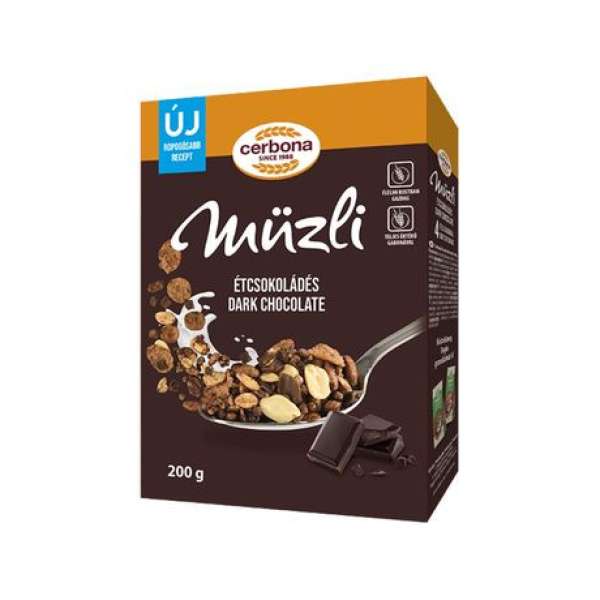 CERBONA MÜZLI ÉTCSOKOLÁDÉS