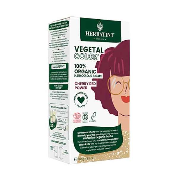 Herbatint vegetal color cherry red hajfesték 100 g