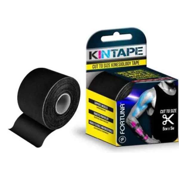 Fortuna kineziológiai tapasz fekete 5cmx5m 1 db
