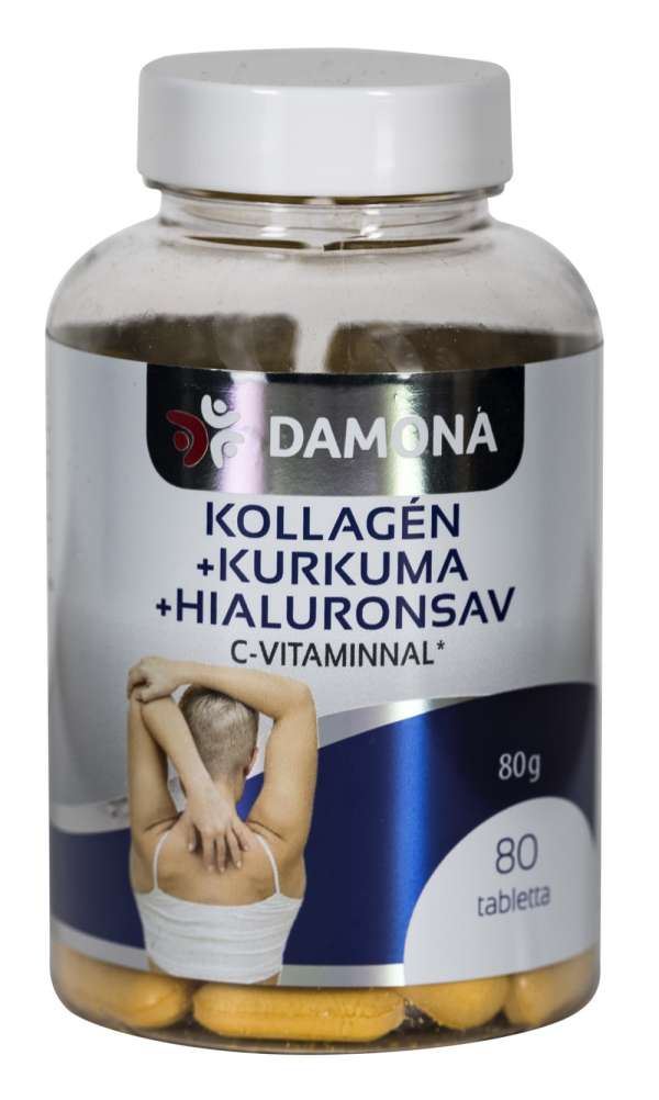 Damona kollagén+kurkuma+hialuron tabletta 80 db