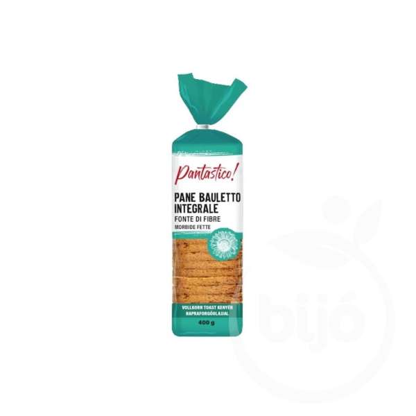 Pantastico teljes kiőrlésű toast kenyér 400 g