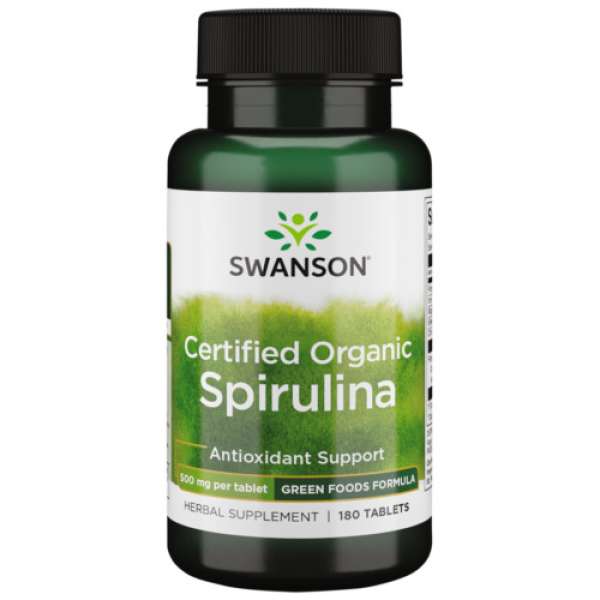 SWANSON SPIRULINA ALGA ORGANIKUS 500 mg/180 db