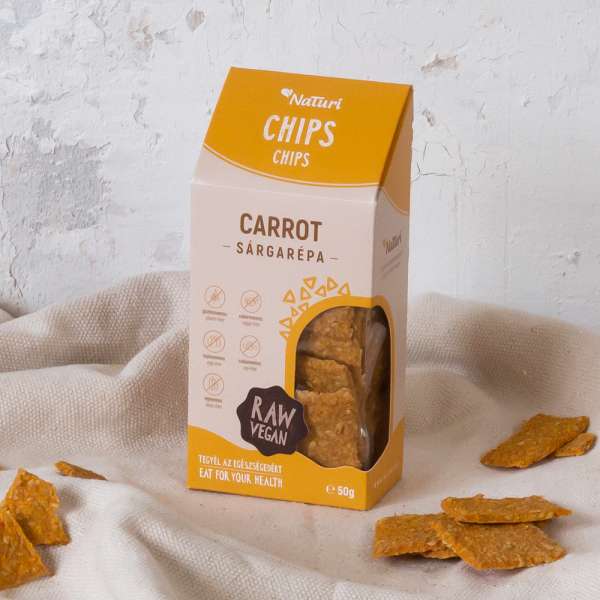Gluténmentes naturi chips sárgarépa 50 g