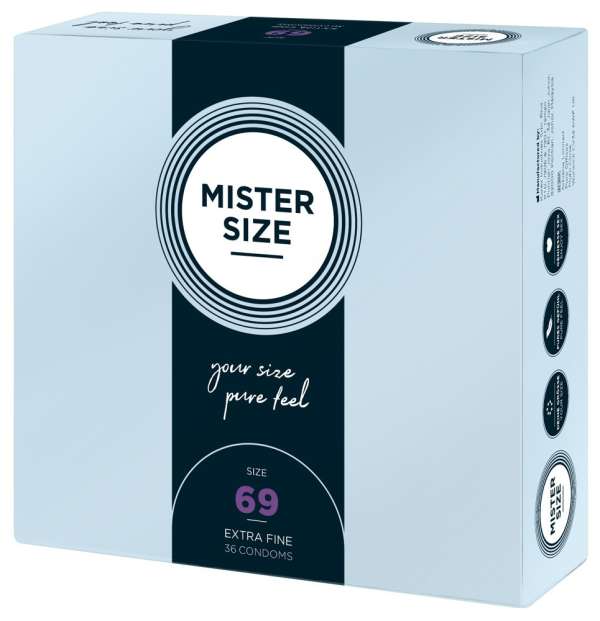 Mister Size vékony óvszer - 69mm (36 db)