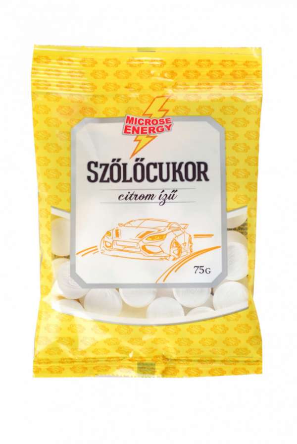 Microse szőlőcukor tabletta citrom 75 g