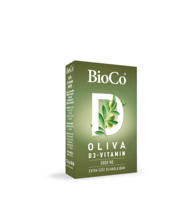 BioCo OLIVA D3-vitamin 3000 NE (lágyzselatin kapszula) 60 db