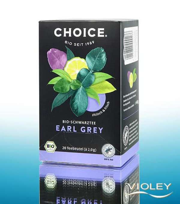 Choice bio fekete tea earl grey 40 g