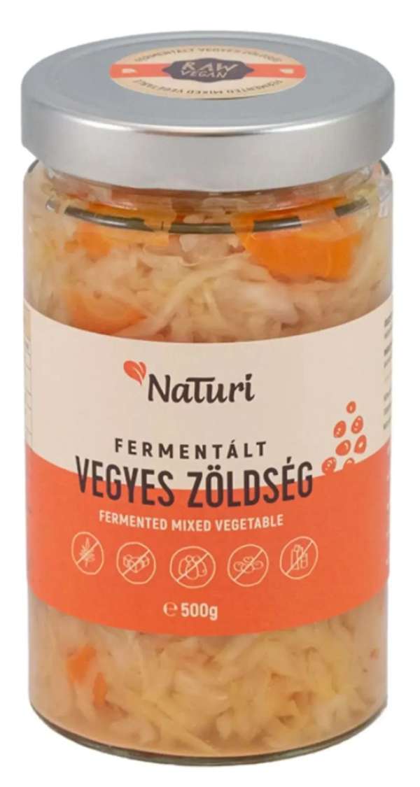 NATURI FERMENTÁLT VEGYES ZÖLDS. 500G