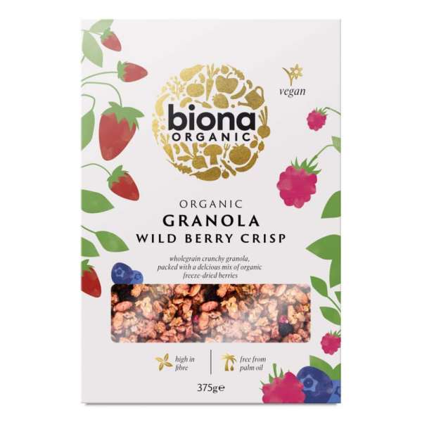 Biona Bio Vörös bogyók Crispy müzli 375 g