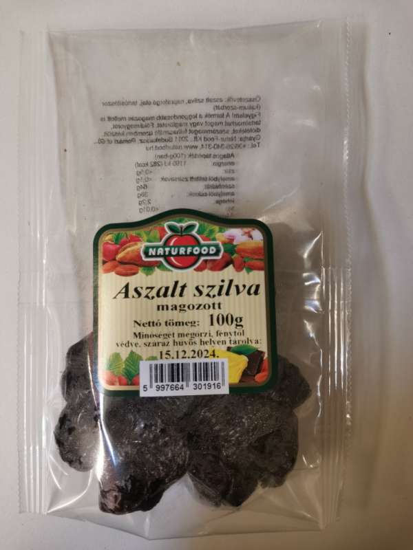 NATURFOOD ASZALT SZILVA 100G