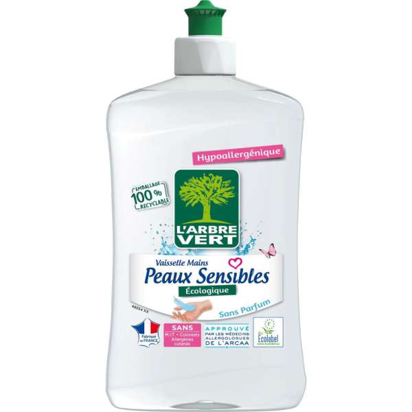 Larbre Vert folyékony mosogatószer illatmentes 500 ml