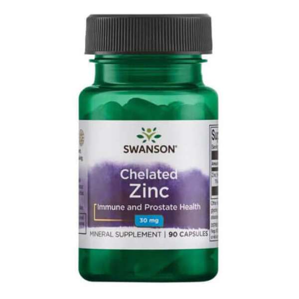 SWANSON Chelated Zinc 30 mg 90 kapszula