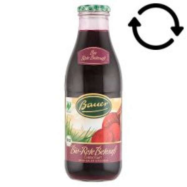 Bauer bio céklalé 100% 980 ml